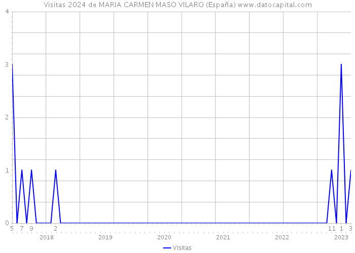 Visitas 2024 de MARIA CARMEN MASO VILARO (España) 