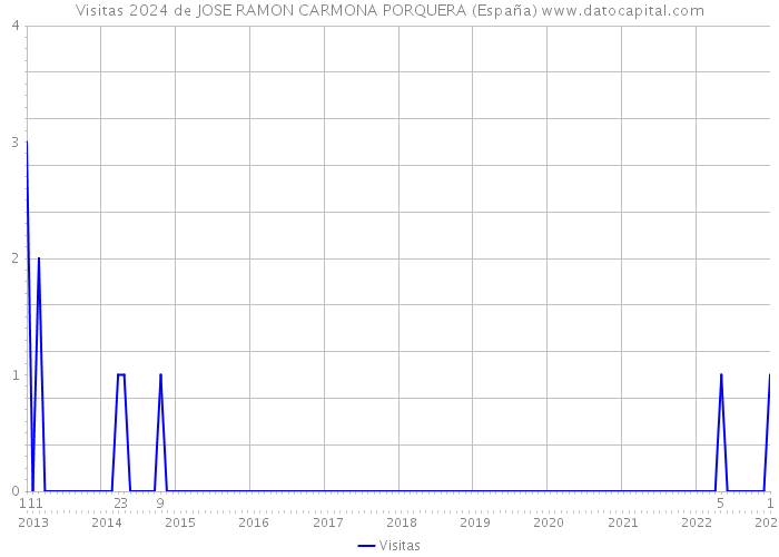 Visitas 2024 de JOSE RAMON CARMONA PORQUERA (España) 