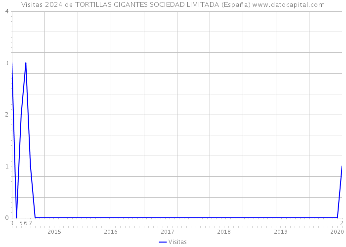 Visitas 2024 de TORTILLAS GIGANTES SOCIEDAD LIMITADA (España) 