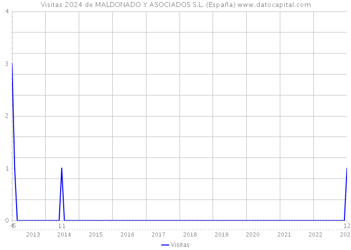 Visitas 2024 de MALDONADO Y ASOCIADOS S.L. (España) 