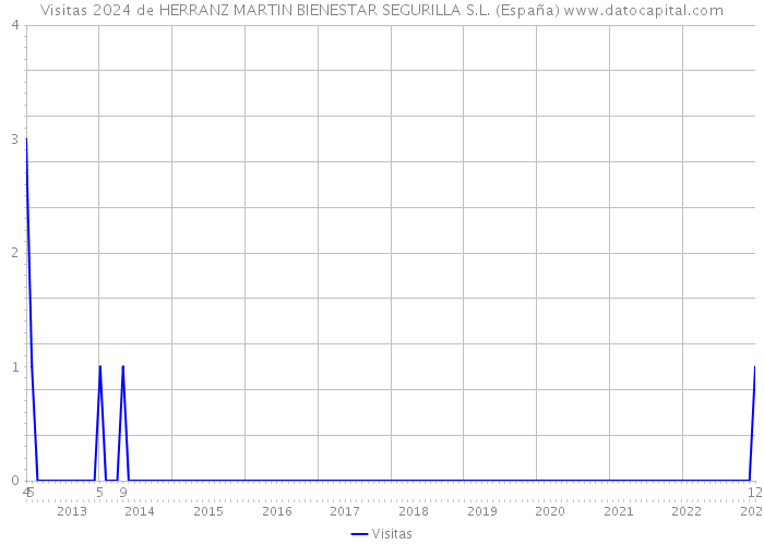 Visitas 2024 de HERRANZ MARTIN BIENESTAR SEGURILLA S.L. (España) 