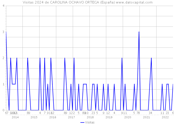 Visitas 2024 de CAROLINA OCHAVO ORTEGA (España) 