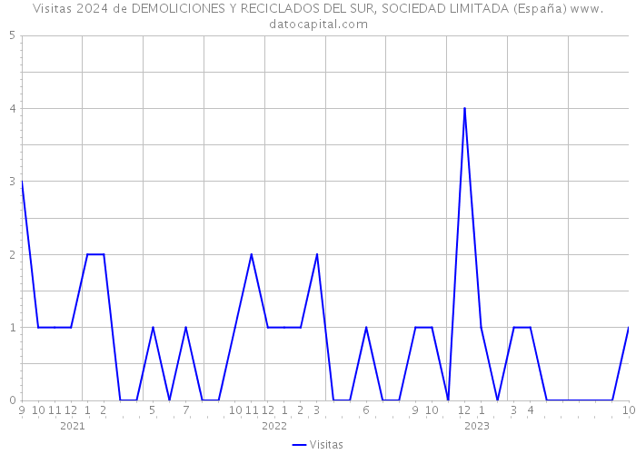 Visitas 2024 de DEMOLICIONES Y RECICLADOS DEL SUR, SOCIEDAD LIMITADA (España) 