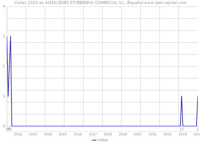 Visitas 2024 de ALMACENES ETXEBERRIA COMERCIAL S.L. (España) 