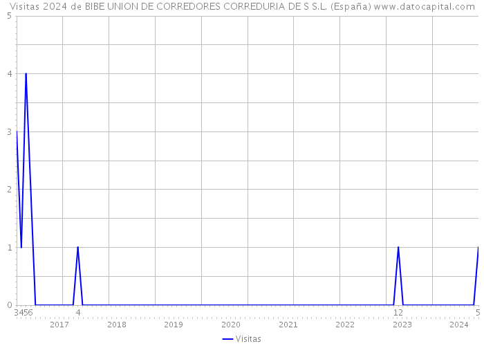 Visitas 2024 de BIBE UNION DE CORREDORES CORREDURIA DE S S.L. (España) 