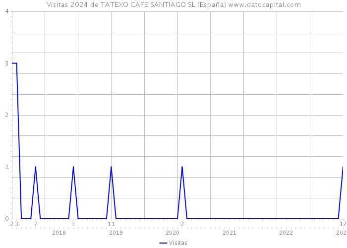 Visitas 2024 de TATEXO CAFE SANTIAGO SL (España) 