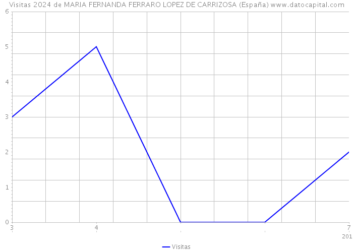 Visitas 2024 de MARIA FERNANDA FERRARO LOPEZ DE CARRIZOSA (España) 