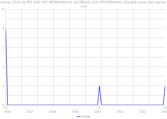 Visitas 2024 de PET AND VET VETERINARIOS SOCIEDAD CIVIL PROFESIONAL (España) 