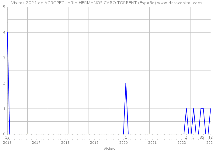 Visitas 2024 de AGROPECUARIA HERMANOS CARO TORRENT (España) 