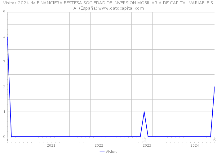 Visitas 2024 de FINANCIERA BESTESA SOCIEDAD DE INVERSION MOBILIARIA DE CAPITAL VARIABLE S.A. (España) 