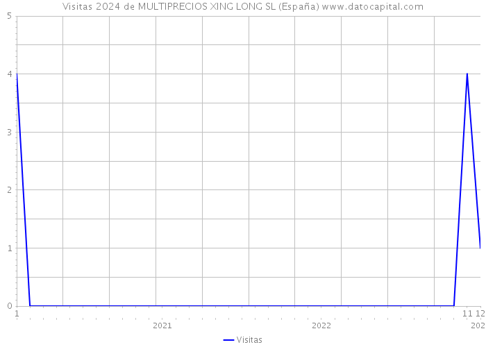 Visitas 2024 de MULTIPRECIOS XING LONG SL (España) 