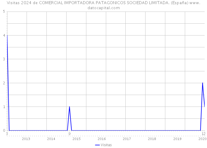 Visitas 2024 de COMERCIAL IMPORTADORA PATAGONICOS SOCIEDAD LIMITADA. (España) 