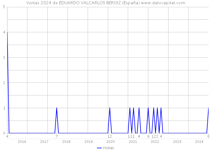 Visitas 2024 de EDUARDO VALCARLOS BEROIZ (España) 