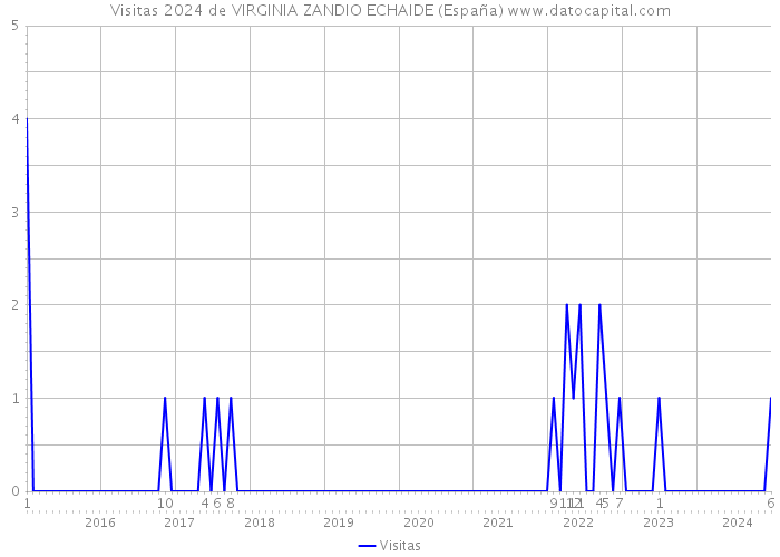 Visitas 2024 de VIRGINIA ZANDIO ECHAIDE (España) 