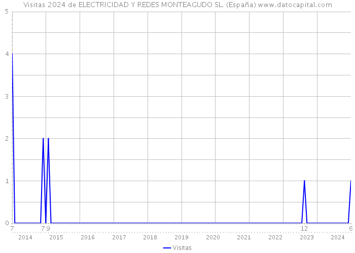 Visitas 2024 de ELECTRICIDAD Y REDES MONTEAGUDO SL. (España) 