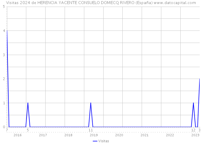 Visitas 2024 de HERENCIA YACENTE CONSUELO DOMECQ RIVERO (España) 