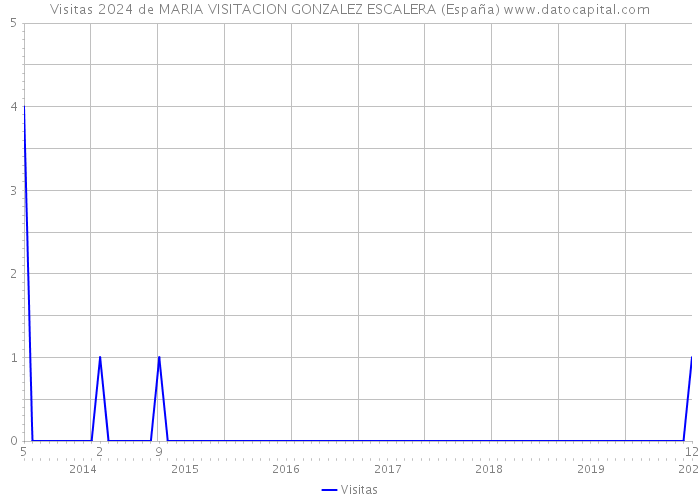 Visitas 2024 de MARIA VISITACION GONZALEZ ESCALERA (España) 