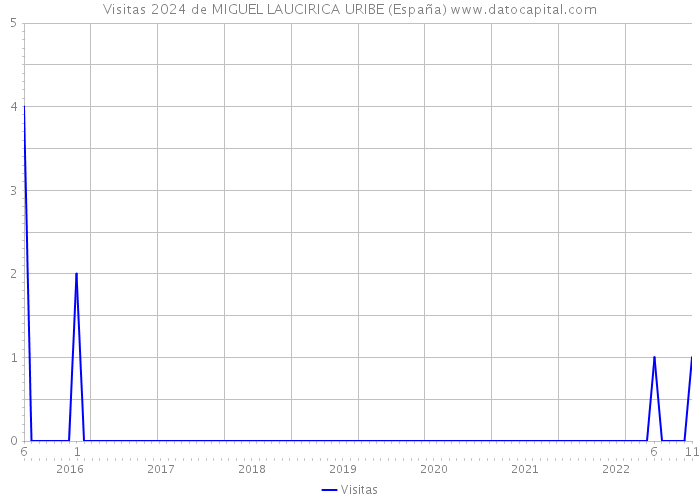 Visitas 2024 de MIGUEL LAUCIRICA URIBE (España) 