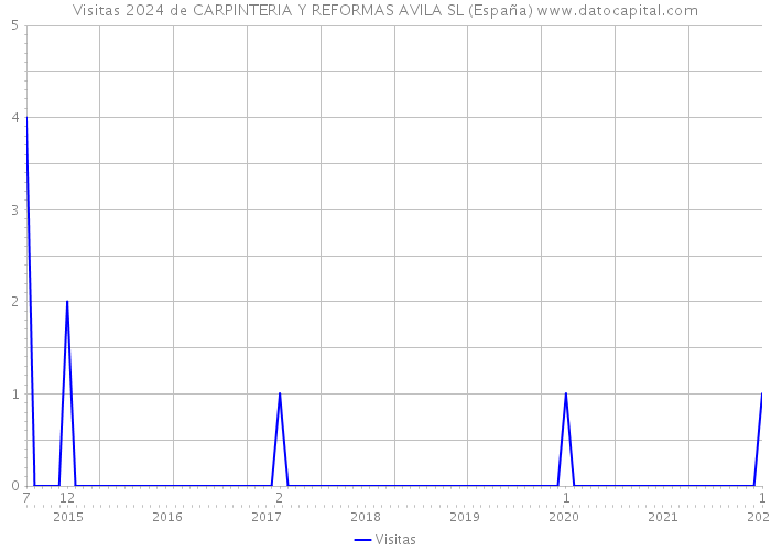 Visitas 2024 de CARPINTERIA Y REFORMAS AVILA SL (España) 