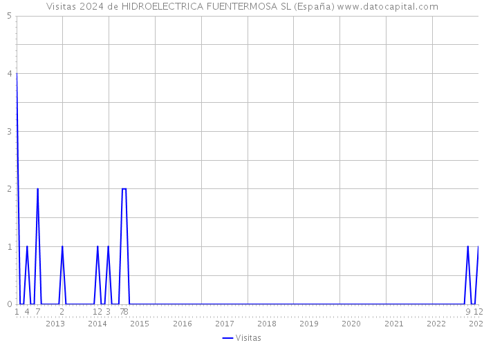 Visitas 2024 de HIDROELECTRICA FUENTERMOSA SL (España) 