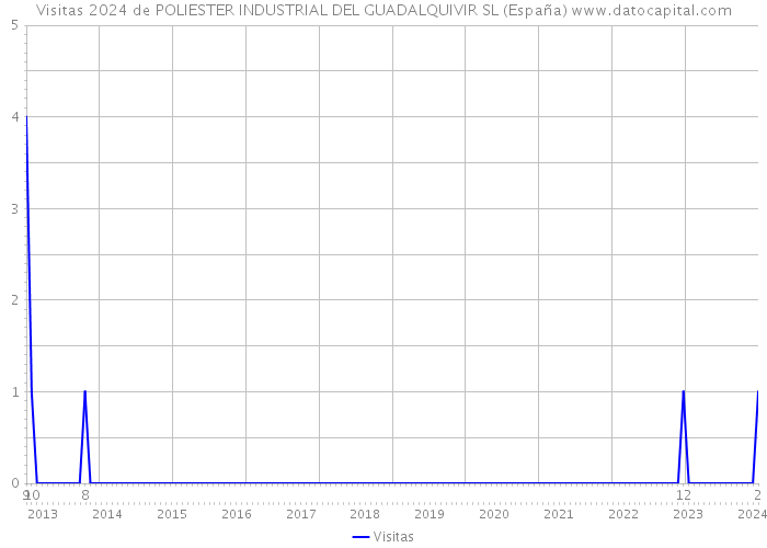 Visitas 2024 de POLIESTER INDUSTRIAL DEL GUADALQUIVIR SL (España) 