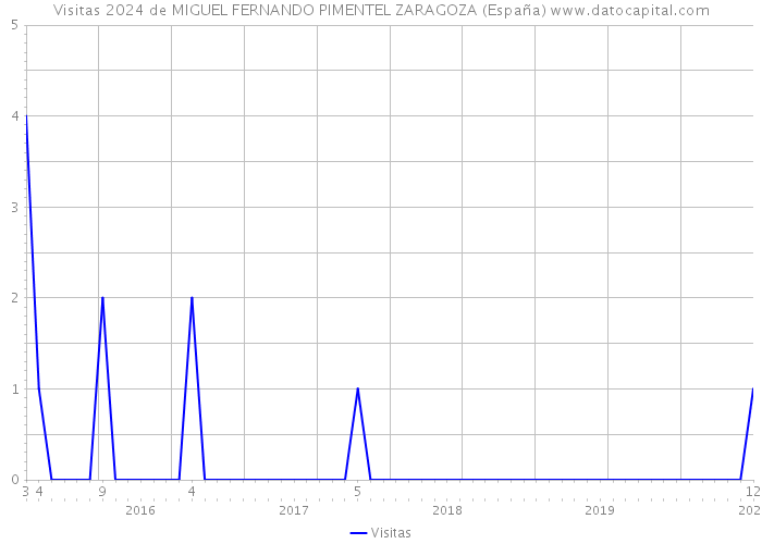 Visitas 2024 de MIGUEL FERNANDO PIMENTEL ZARAGOZA (España) 