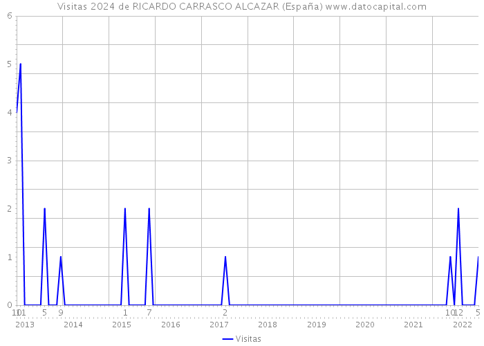 Visitas 2024 de RICARDO CARRASCO ALCAZAR (España) 