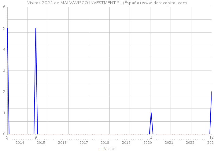 Visitas 2024 de MALVAVISCO INVESTMENT SL (España) 