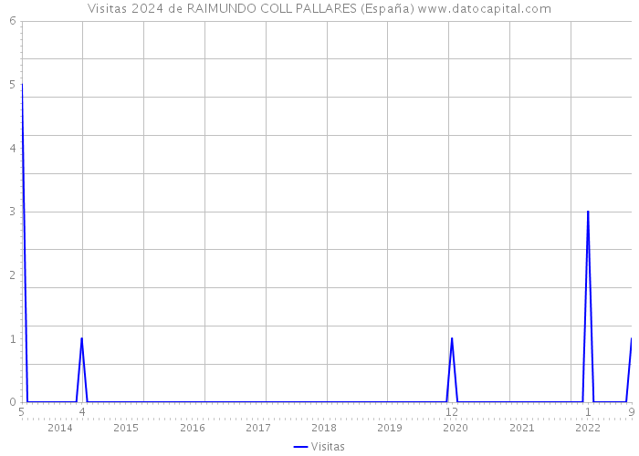 Visitas 2024 de RAIMUNDO COLL PALLARES (España) 