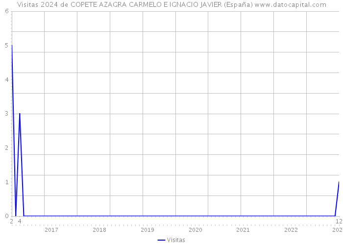 Visitas 2024 de COPETE AZAGRA CARMELO E IGNACIO JAVIER (España) 