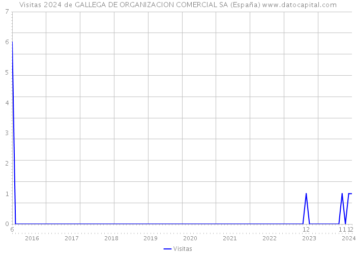 Visitas 2024 de GALLEGA DE ORGANIZACION COMERCIAL SA (España) 