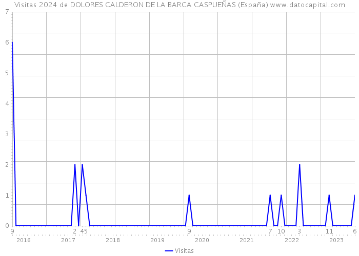 Visitas 2024 de DOLORES CALDERON DE LA BARCA CASPUEÑAS (España) 