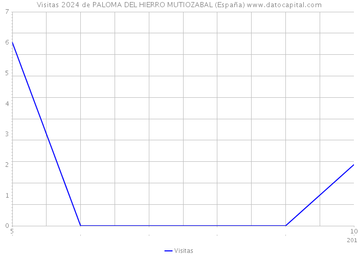 Visitas 2024 de PALOMA DEL HIERRO MUTIOZABAL (España) 