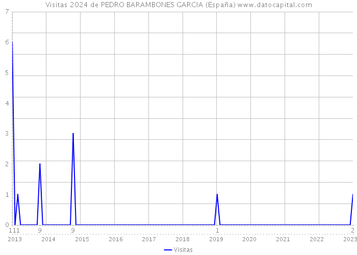 Visitas 2024 de PEDRO BARAMBONES GARCIA (España) 