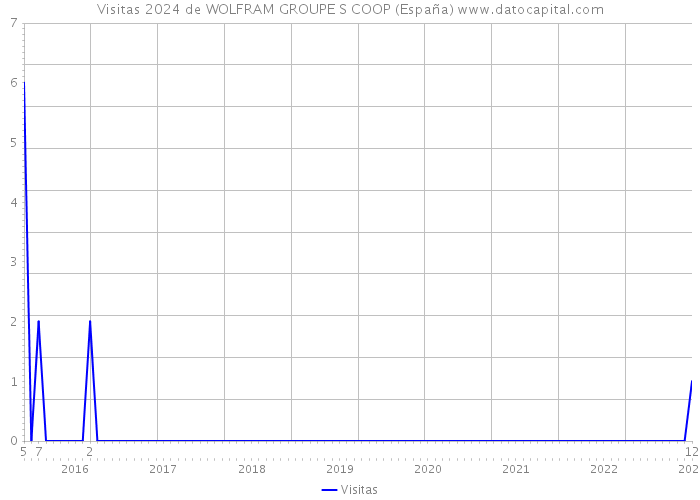 Visitas 2024 de WOLFRAM GROUPE S COOP (España) 