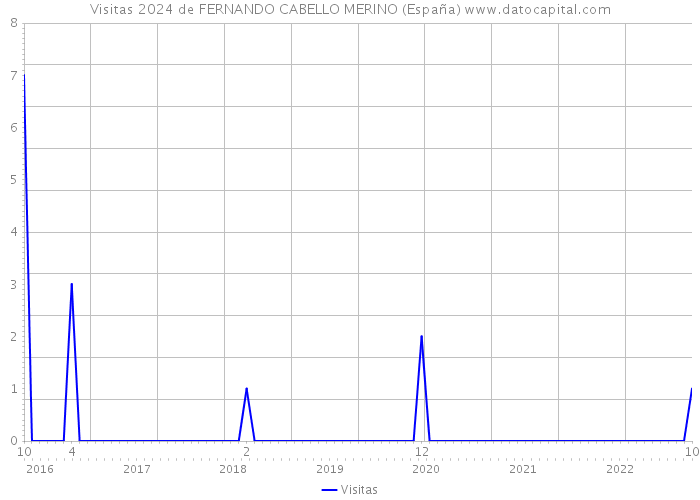 Visitas 2024 de FERNANDO CABELLO MERINO (España) 