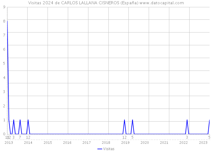 Visitas 2024 de CARLOS LALLANA CISNEROS (España) 