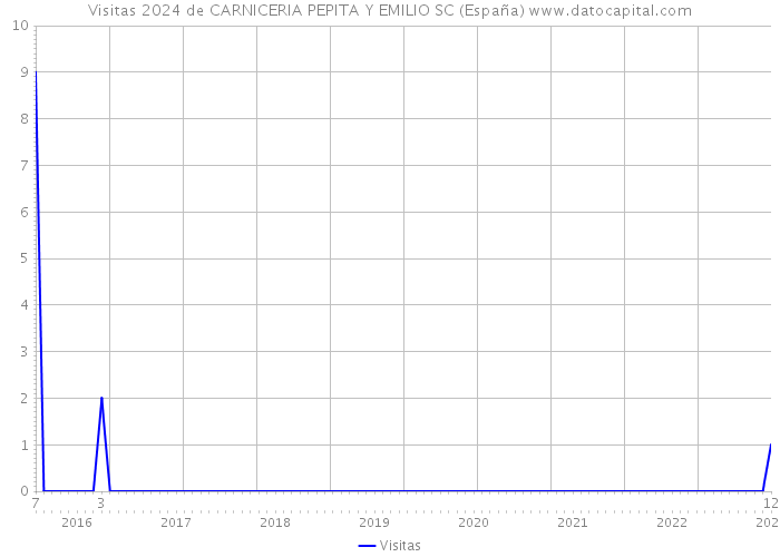 Visitas 2024 de CARNICERIA PEPITA Y EMILIO SC (España) 